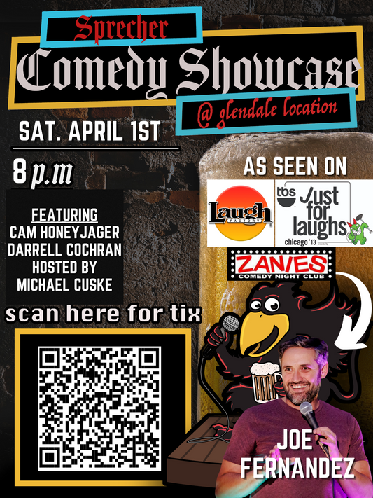 Sprecher Brewery Live Comedy Show | April 1st