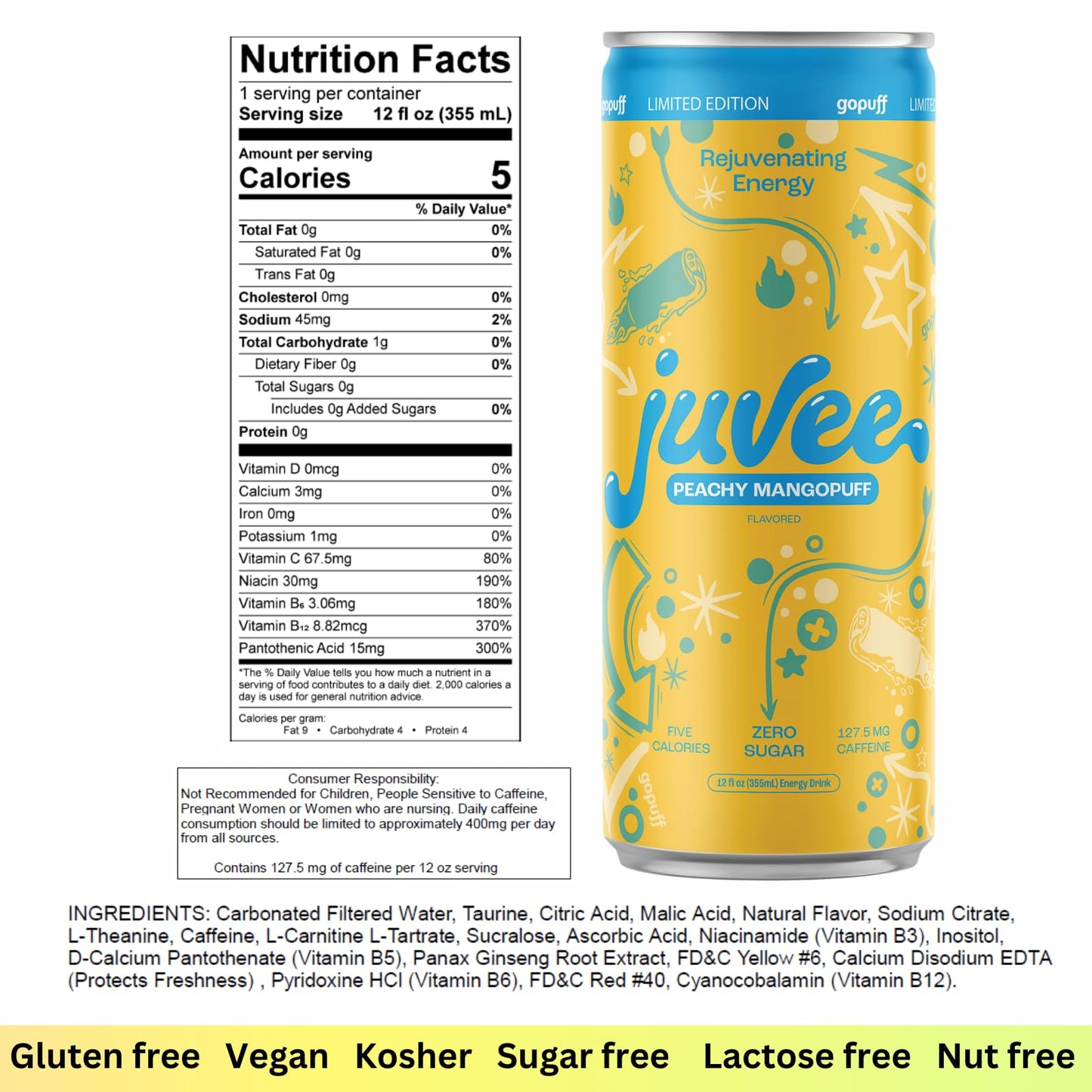 Peachy Mango Energy Drink