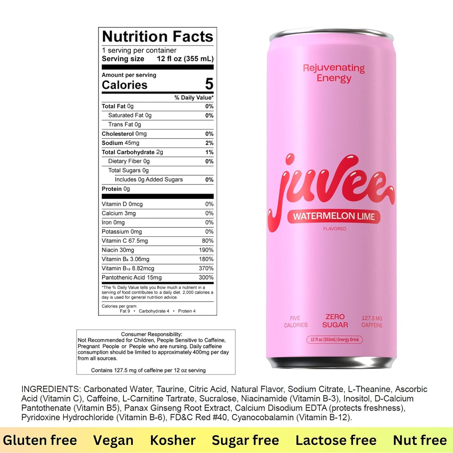 Watermelon Lime Energy Drink