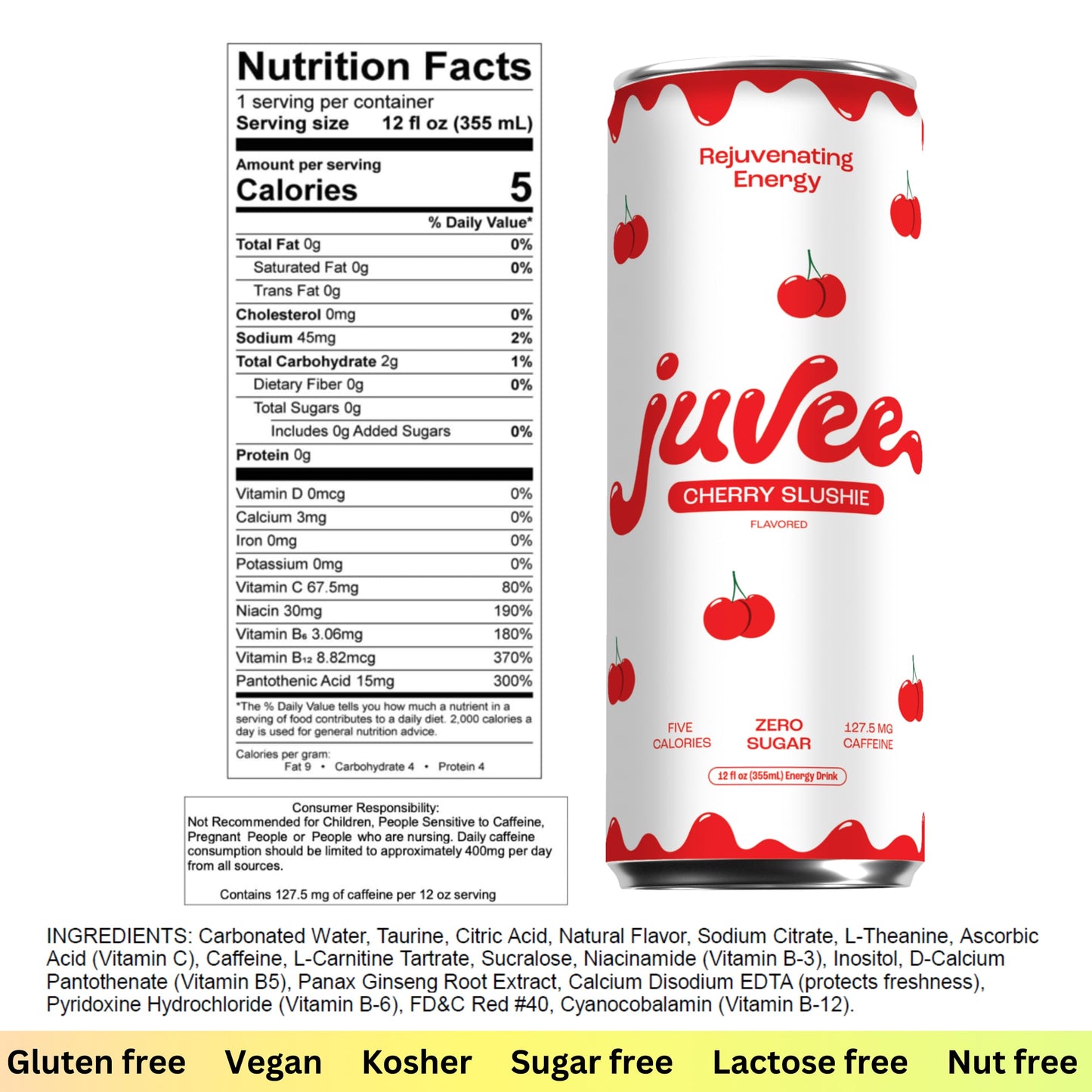 Cherry Slushie Energy Drink