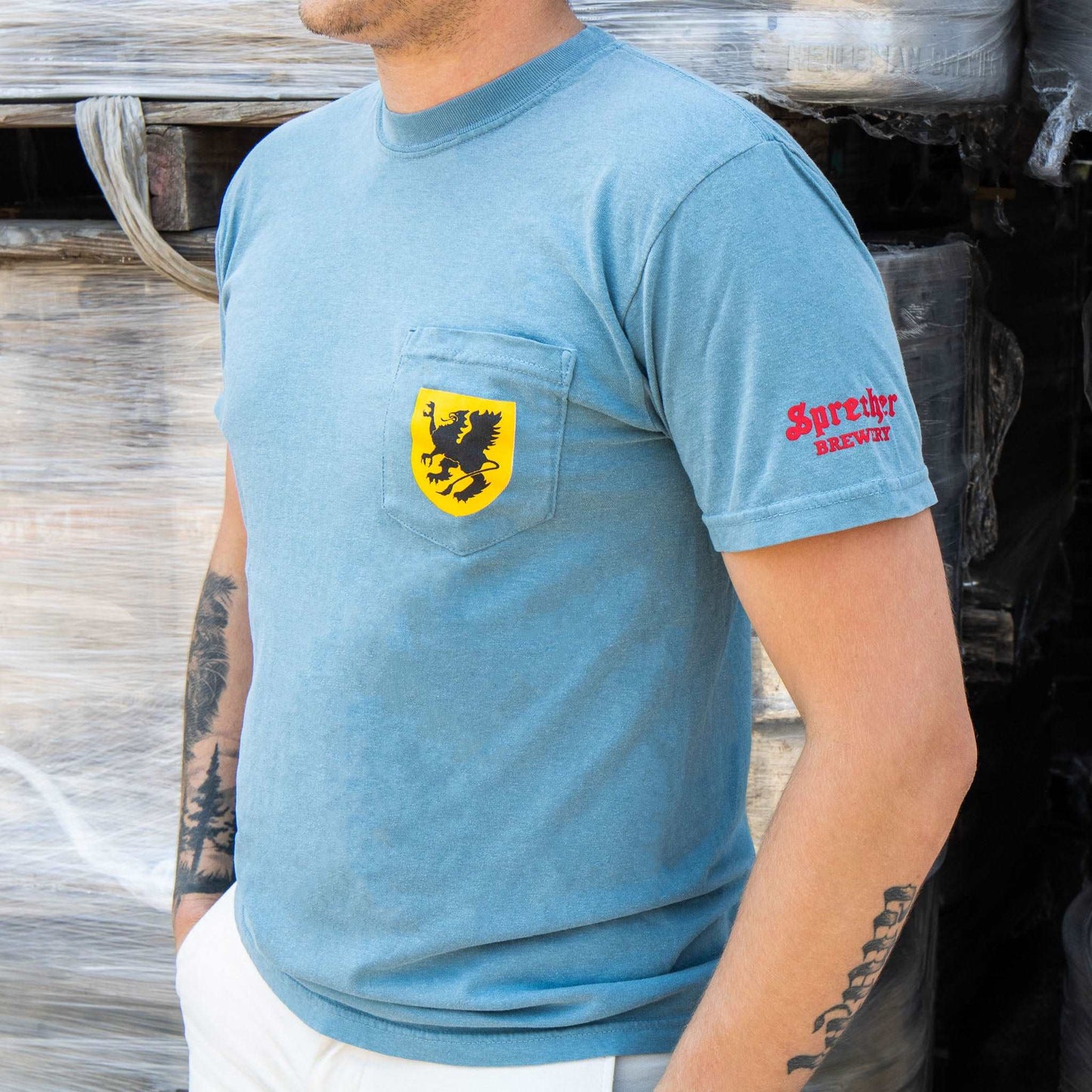 Blue Pocket T-Shirt
