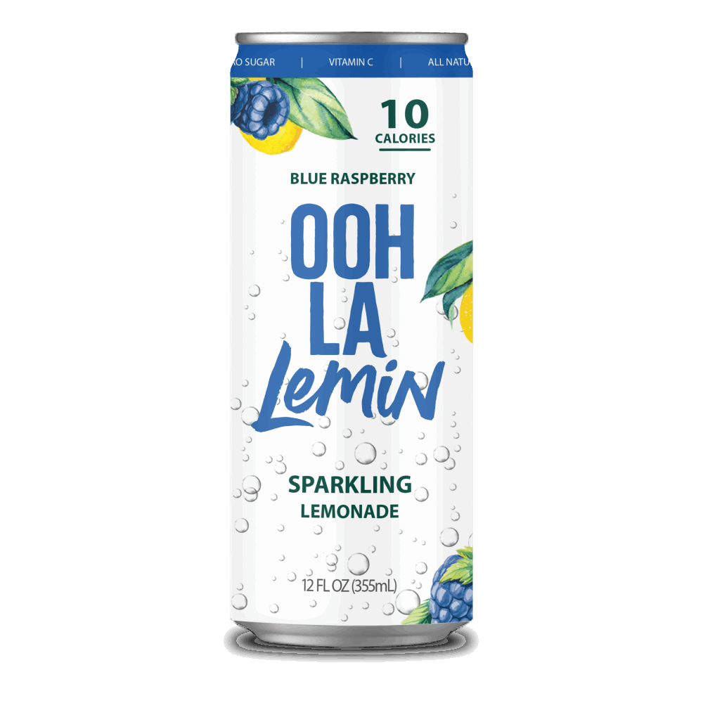 12-Pack Sparkling OOH LA Lemin Blue Raspberry Lemonade