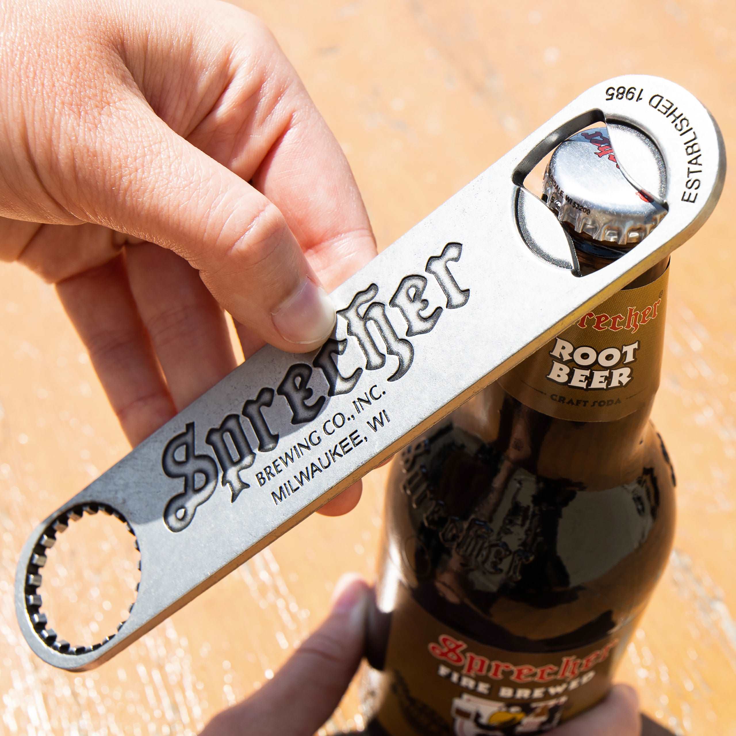 Pewter Bottle Opener | Sprecher Brewing Company