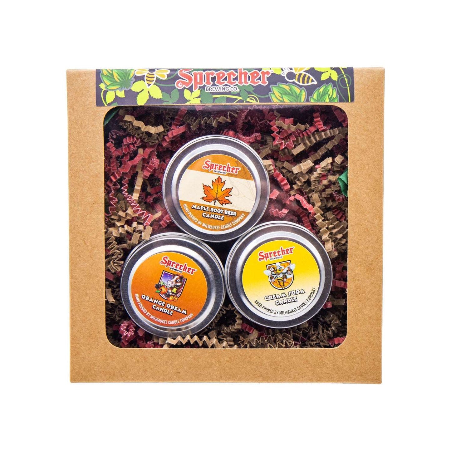 Candle 3-Pack: Cream Soda, Orange Dream, Maple Root Beer