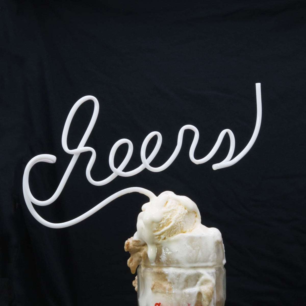 Cheers Crazy Straw in a Root Beer Float