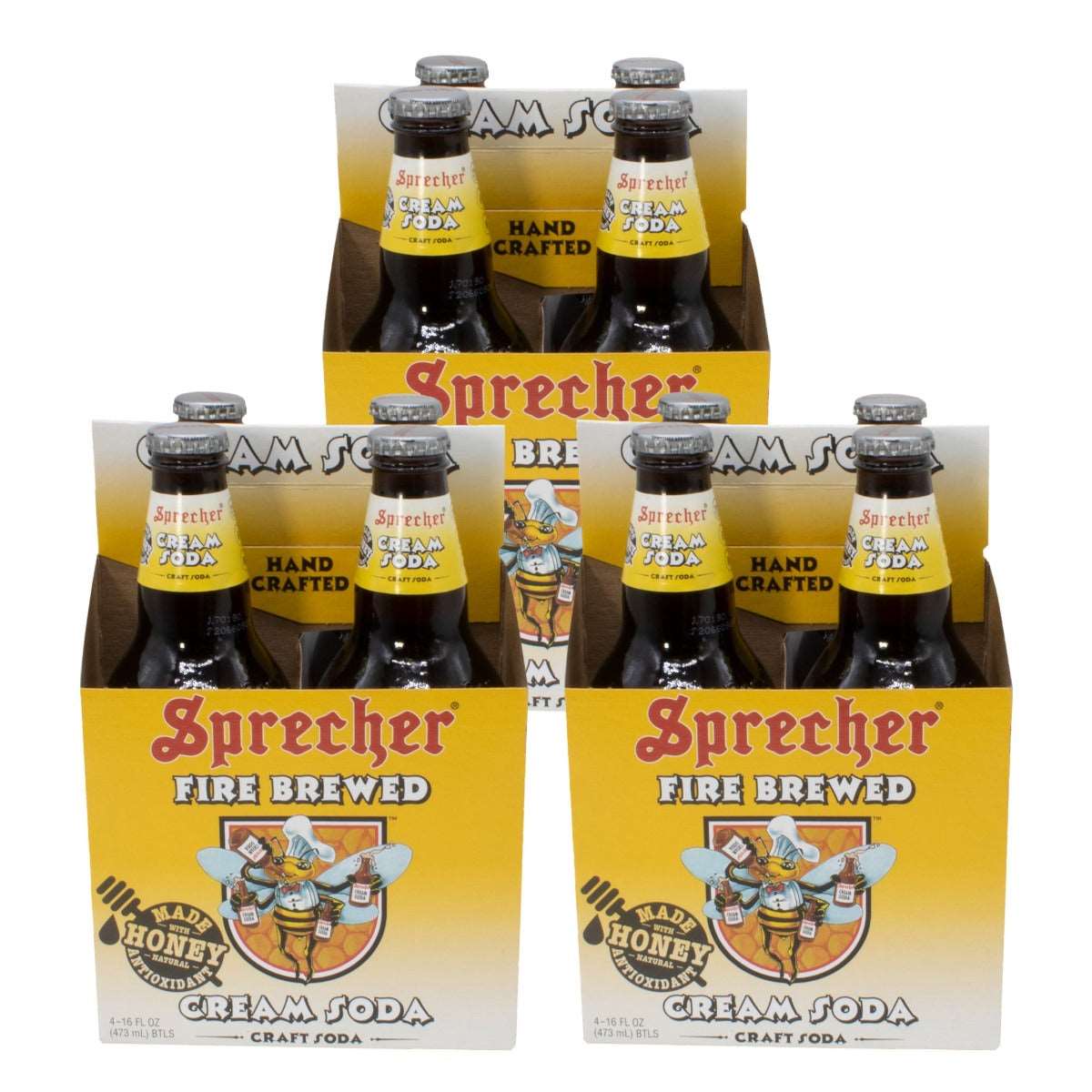 3 4-packs of Sprecher Cream Soda