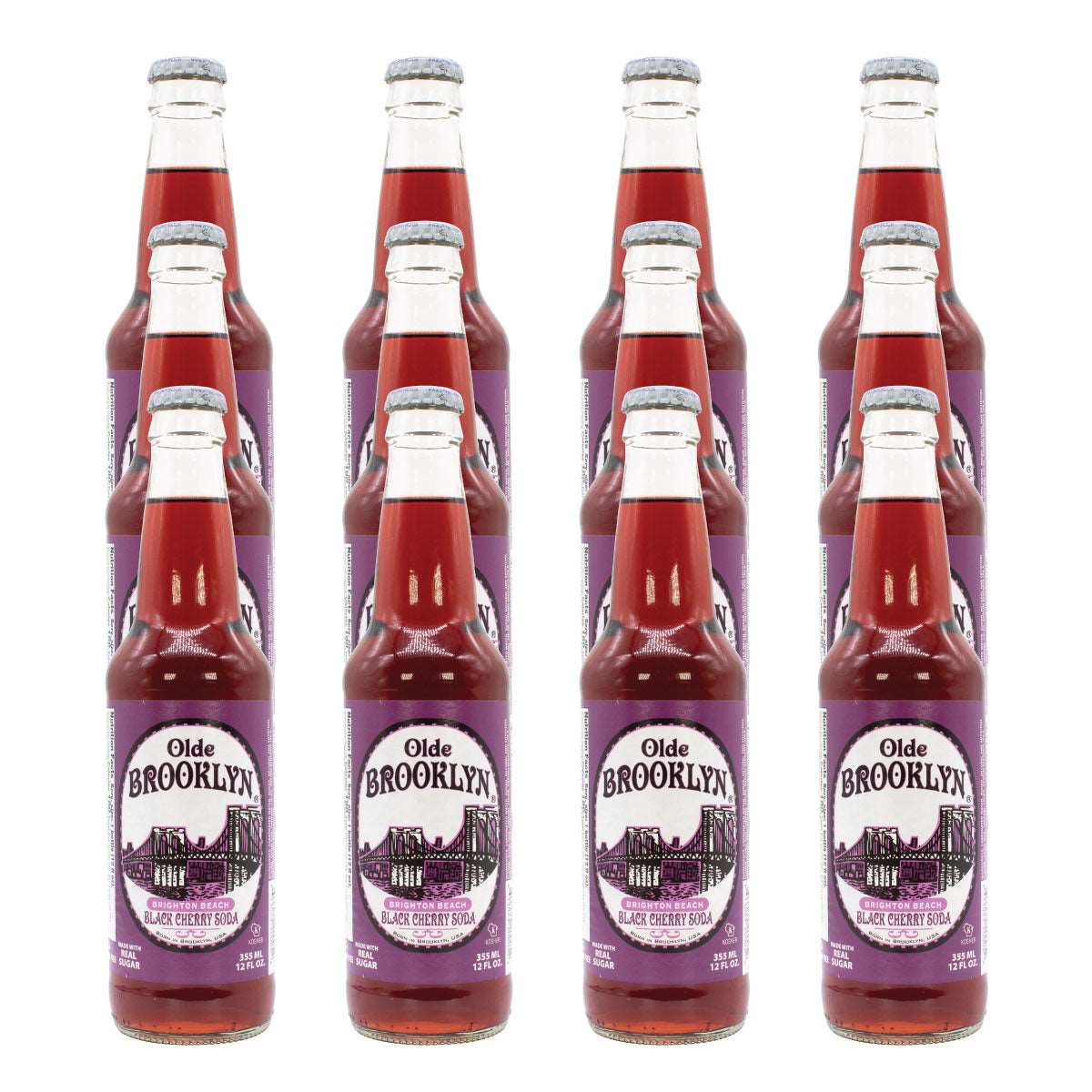 Olde Brooklyn Brighton Beach Black Cherry Soda 12 Pack