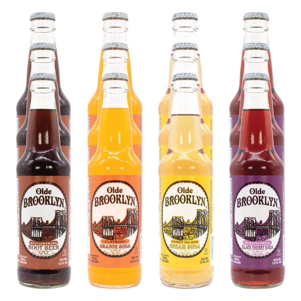 Olde Brooklyn Soda Variety 12 Pack