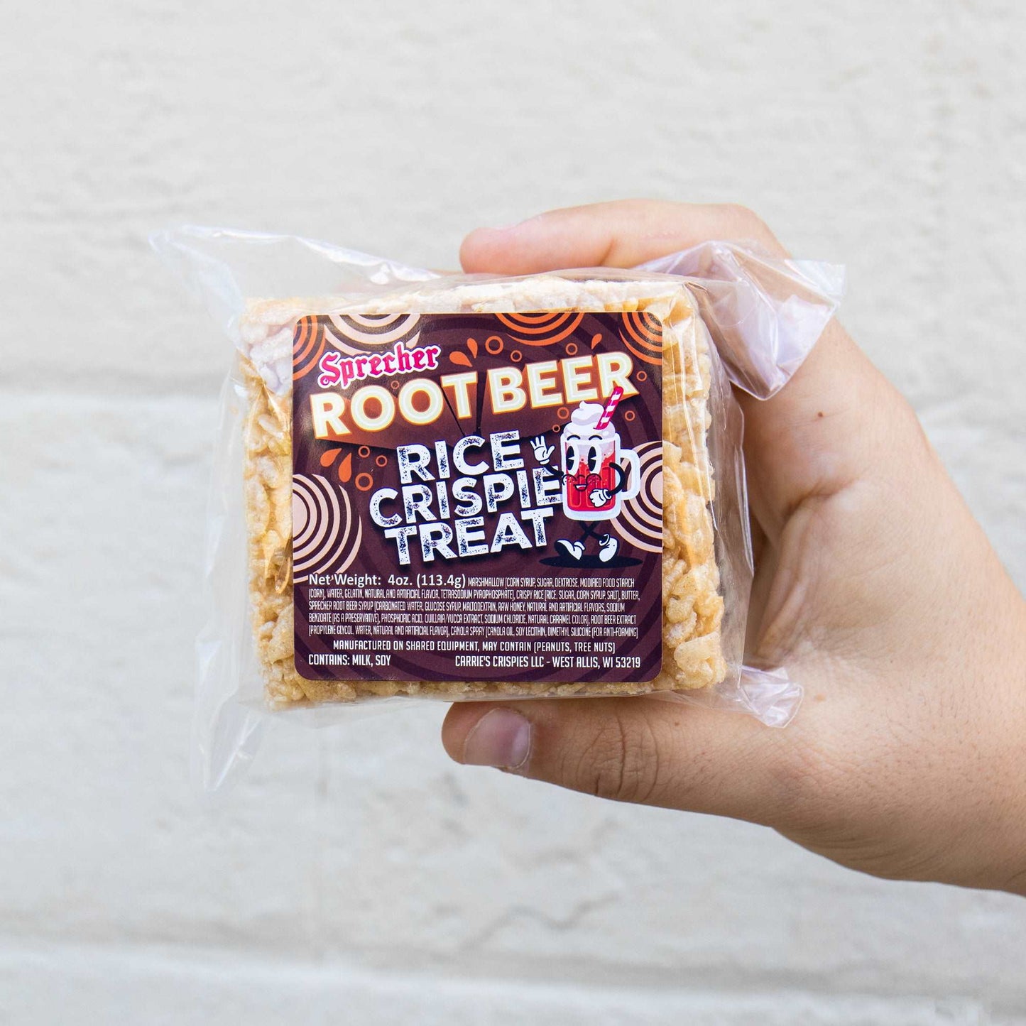 Root Beer Rice Crispie Treat