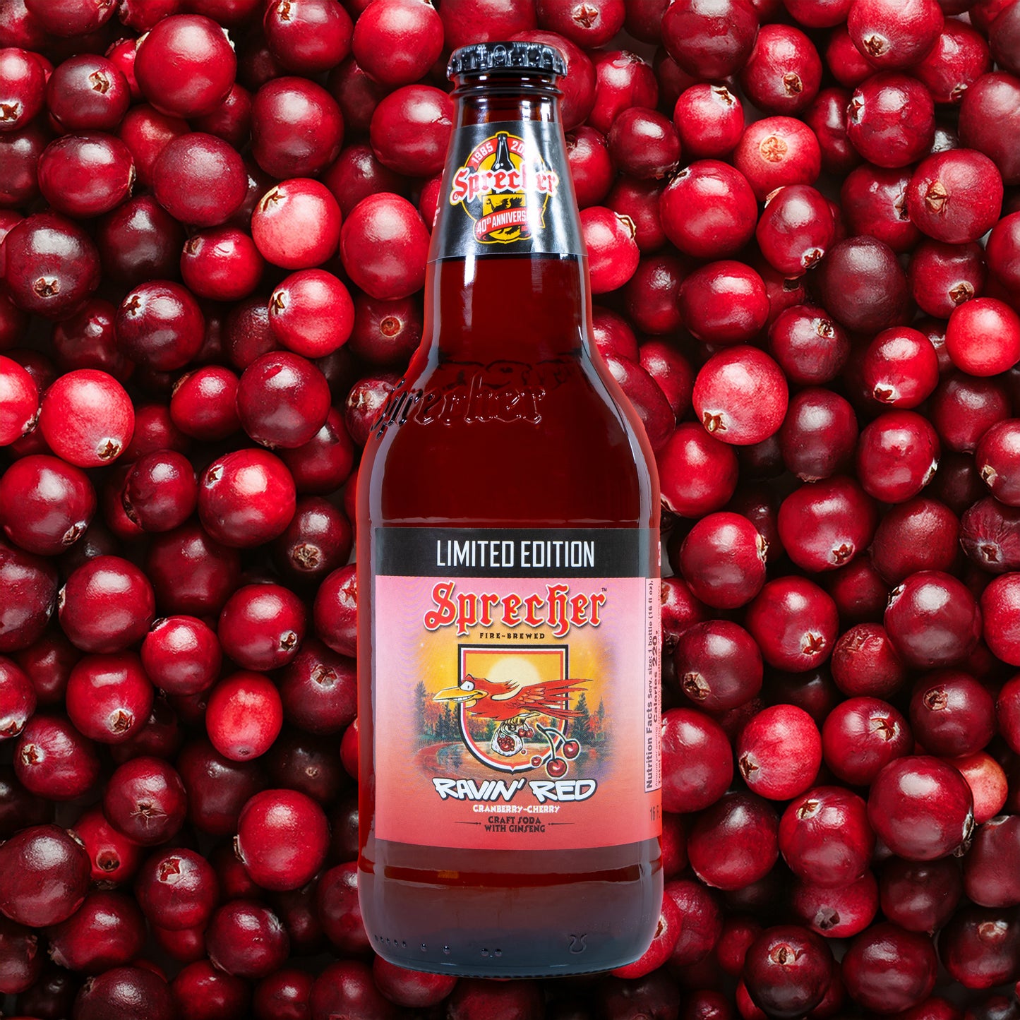 Ravin Red Cranberry - Cherry Soda (12 Pack)