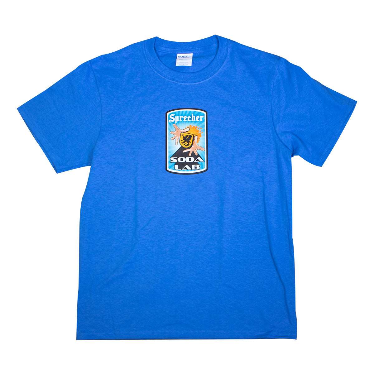 Sprecher soda lab blue youth tee