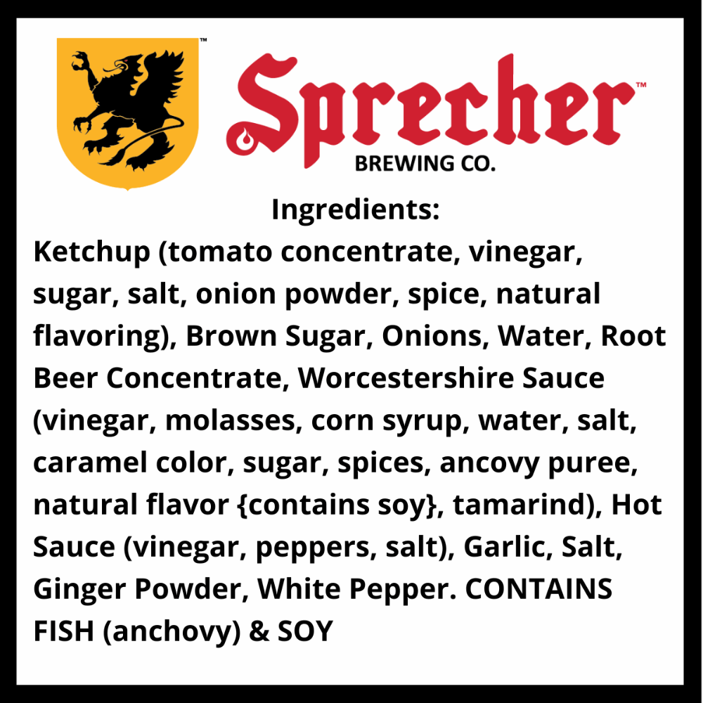 Sprecher Root Beer BBQ Sauce Ingredients