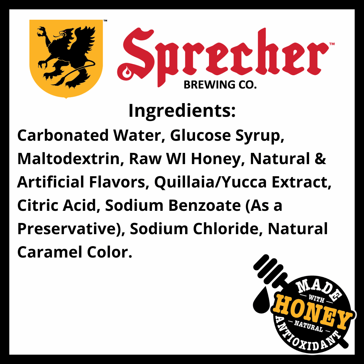 Sprecher Puma Kola Ingredients