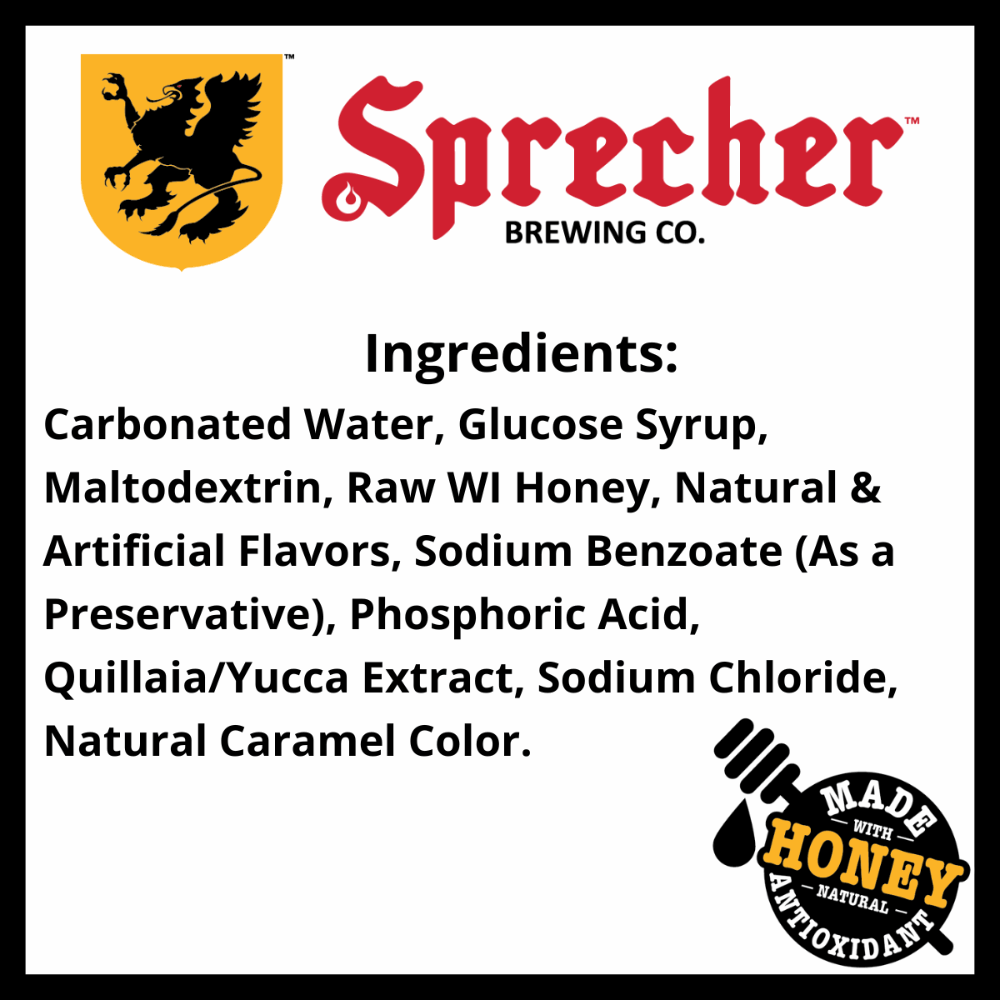 Sprecher Root Beer Ingredients