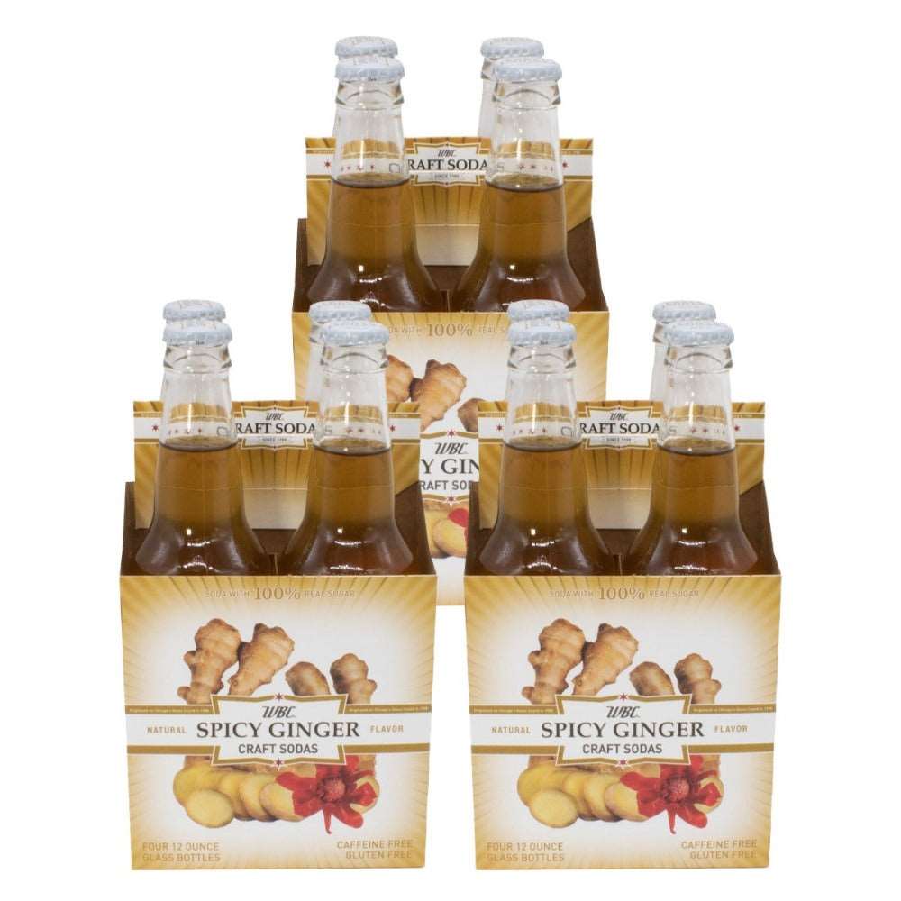 3 4-packs of WBC Spicy Ginger Soda