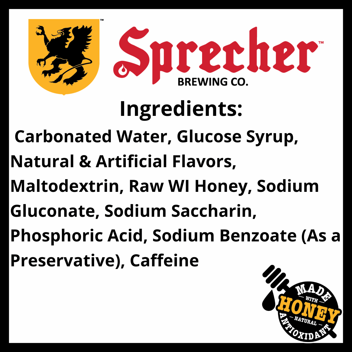 Lo Cal Dr Sprecher Ingredients