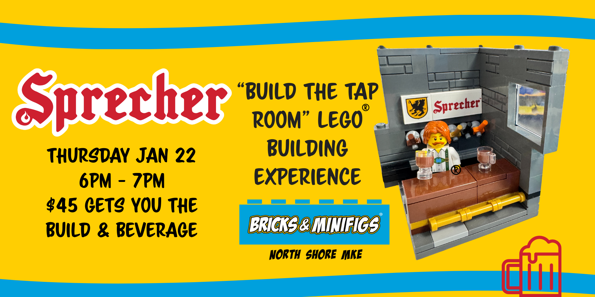 "Build The Taproom" Brick Building Experience