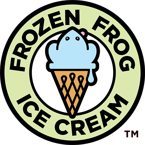 Frozen Frog Ice Cream Logo