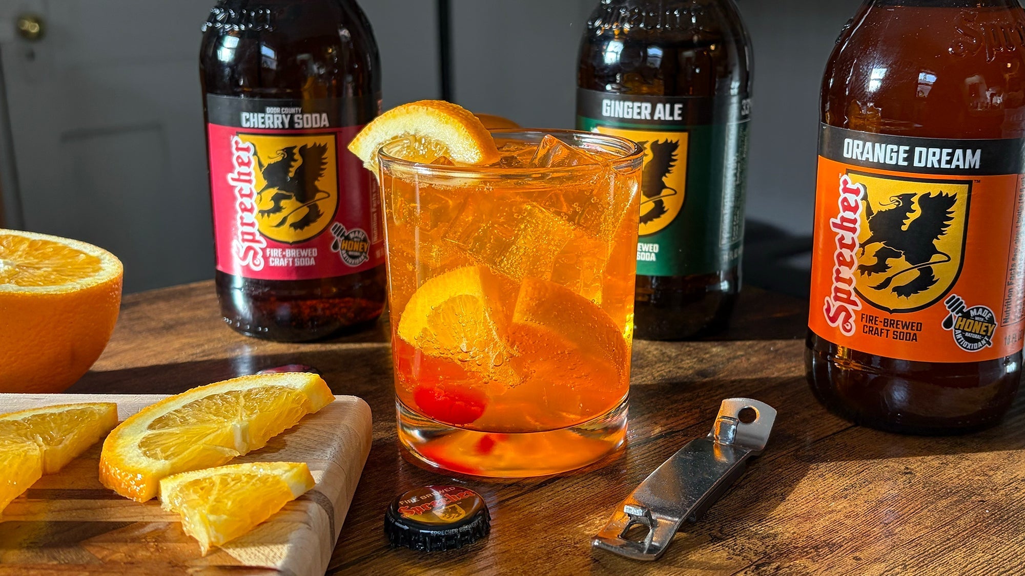 Sprecher Old Fashioned Mocktail
