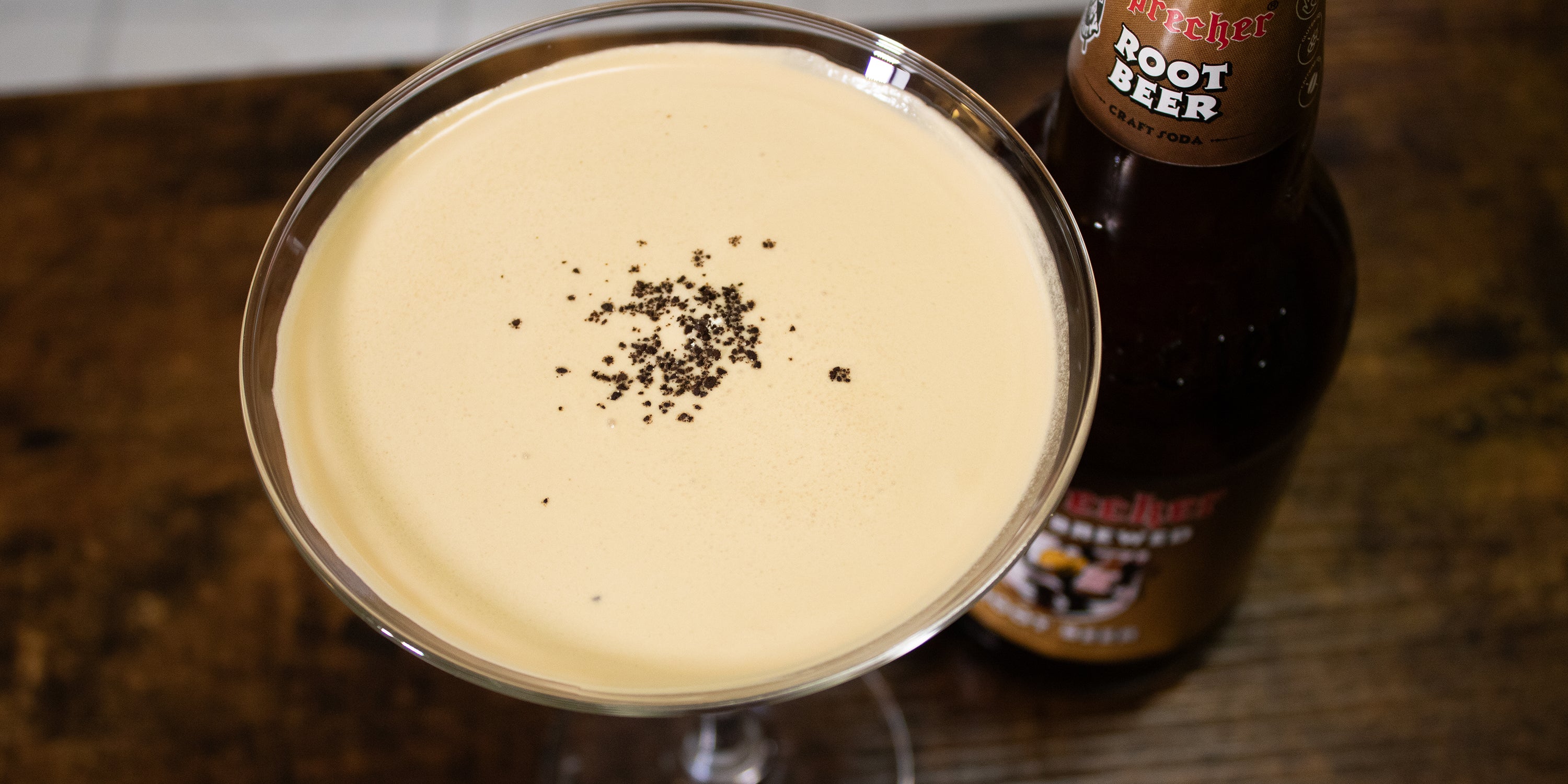 Root Beer Espresso Martini Mocktail