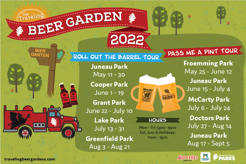 2022 Traveling Beer Garden Schedule
