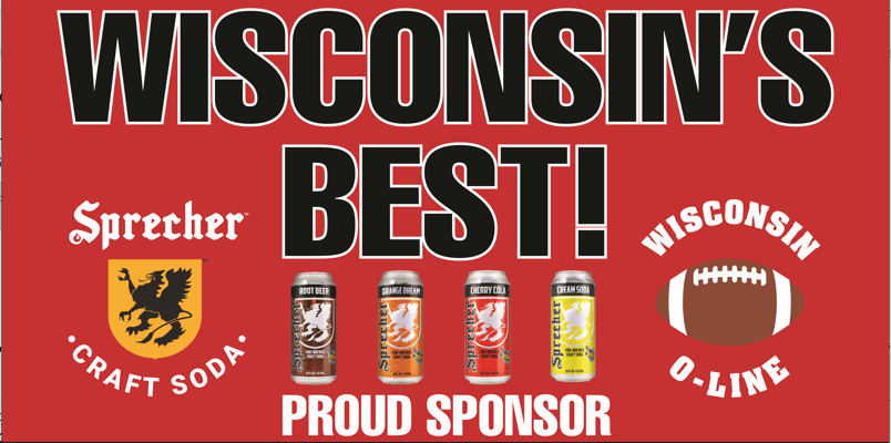 Sprecher Craft Soda Sponsors Wisconsin Offensive Line