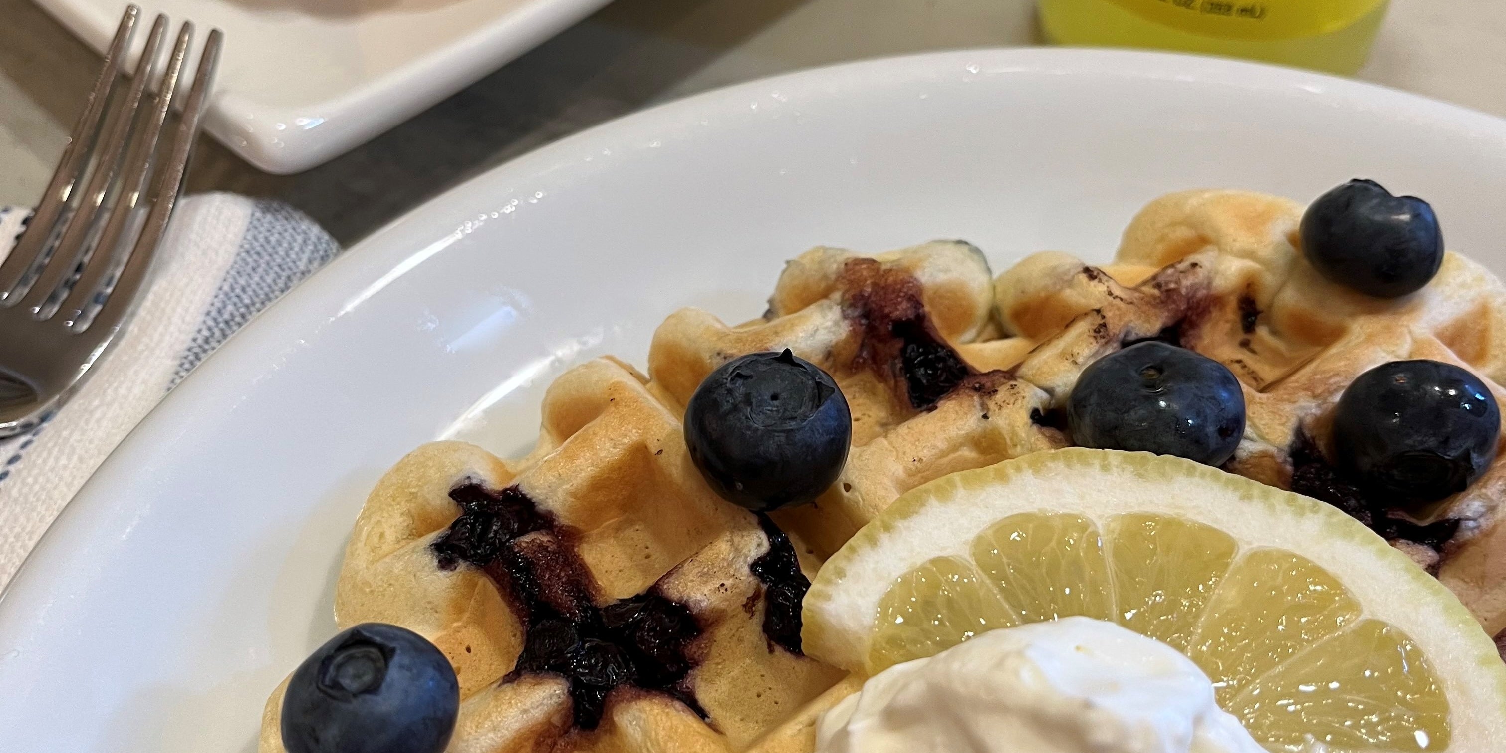 Limoncello Blueberry Waffle Recipe