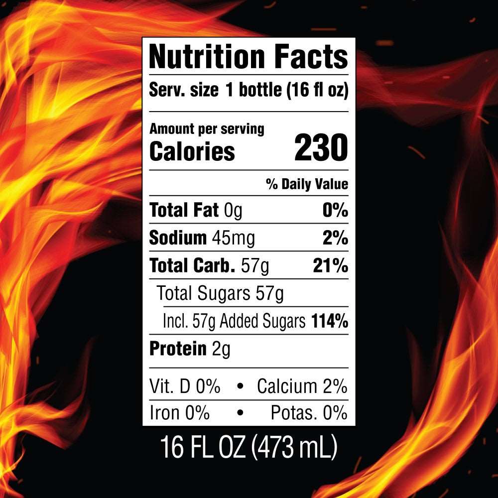 Orange Dream Soda Nutrition Facts