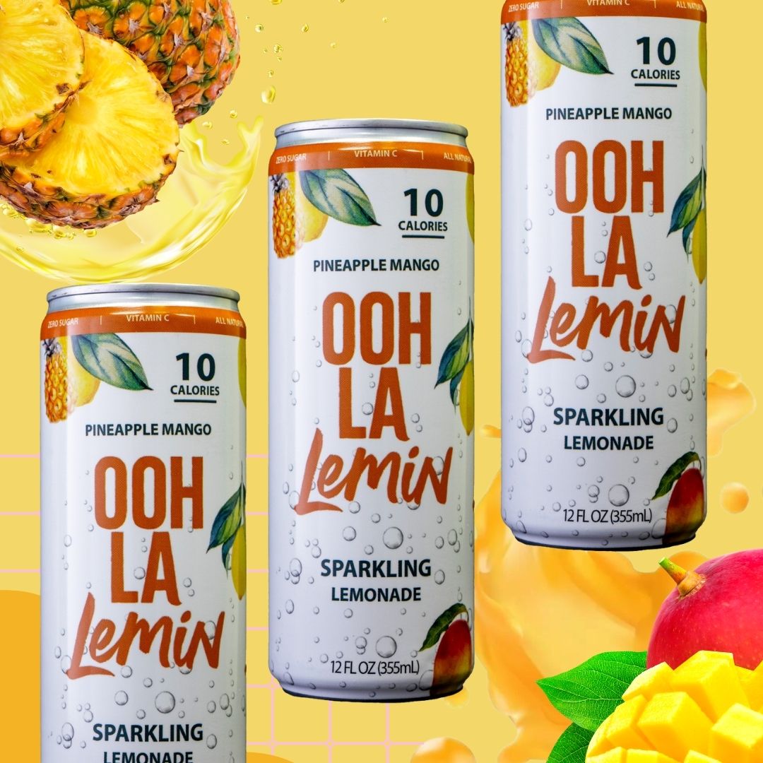 Sparkling Pineapple Mango Lemonade