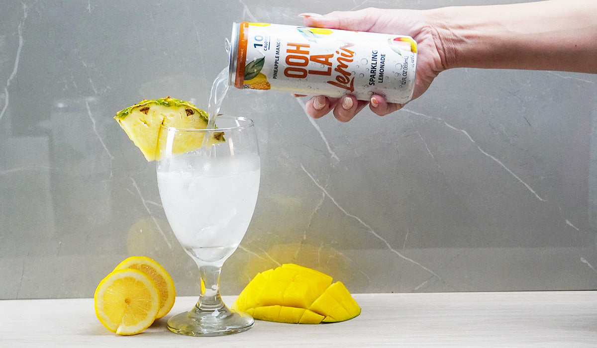 Sparkling Pineapple Mango Lemonade
