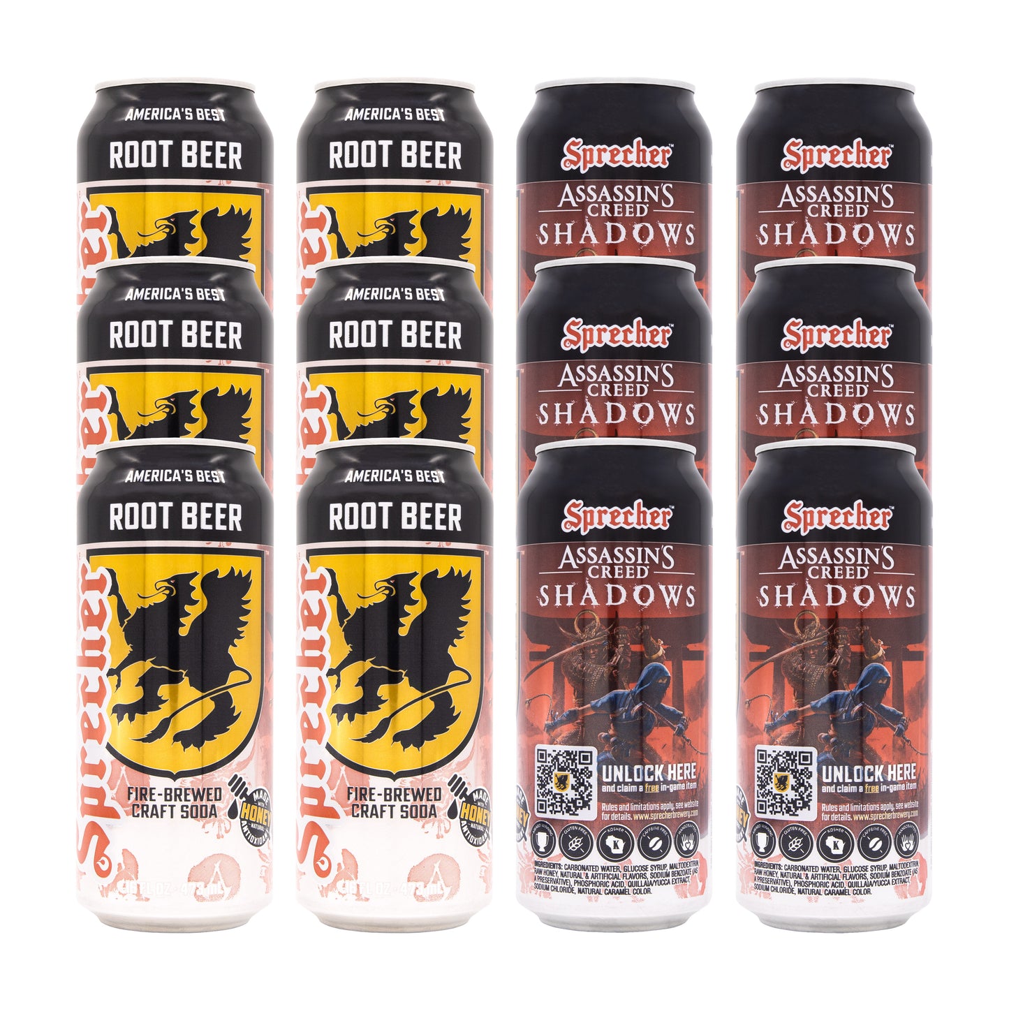 Sprecher Root Beer - Assassins Creed®: Shadows™ (12 cans)