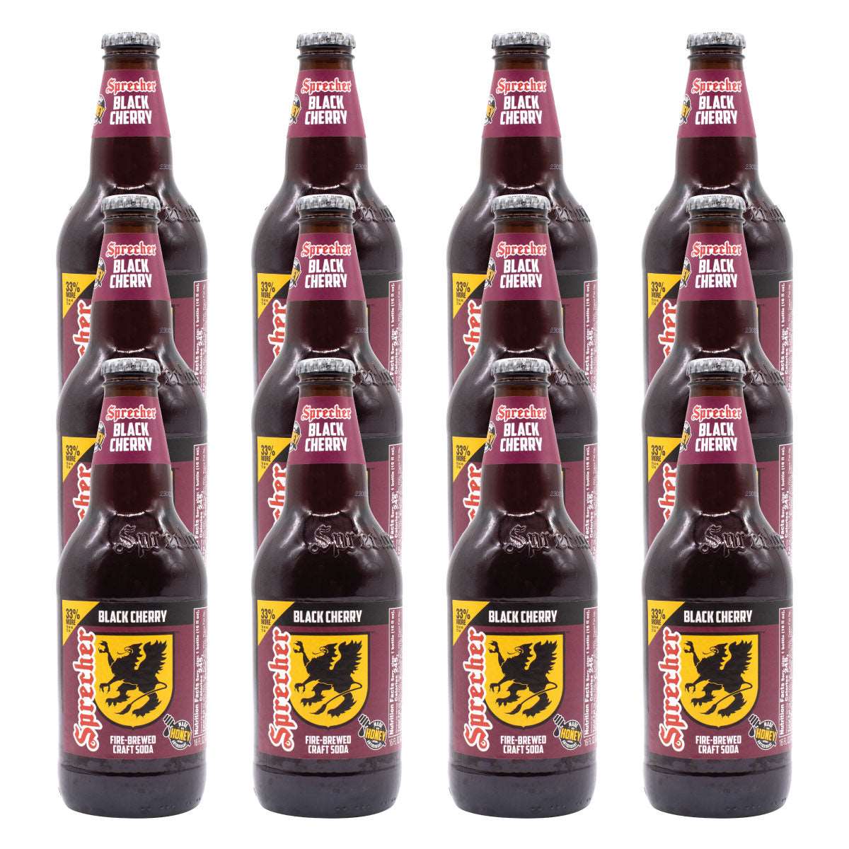 12 bottles of Sprecher Black Cherry Soda