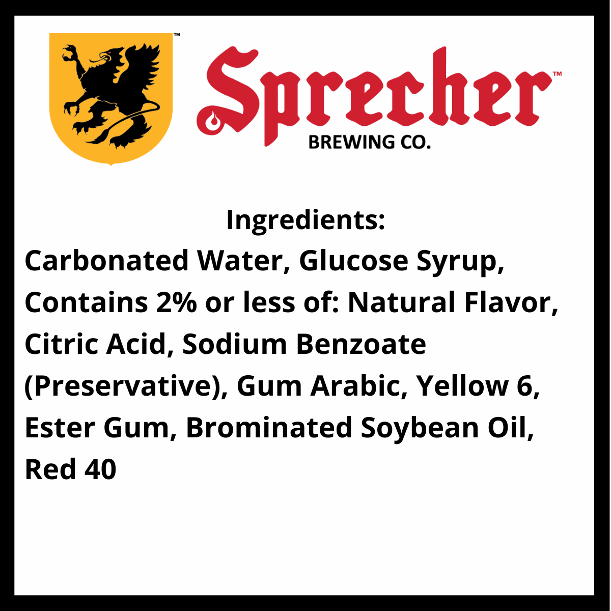 Black Bear Orange Soda Ingredients