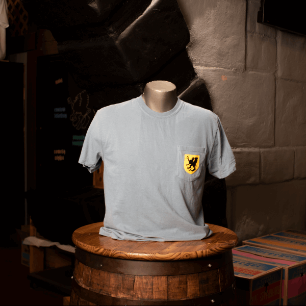 Blue Pocket T-Shirt with Griffin Logo