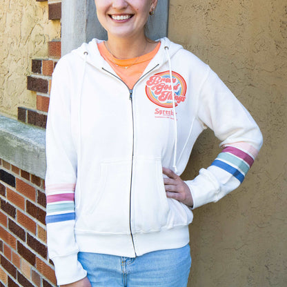 Brew Good Things Retro Zip-Up Hoodie