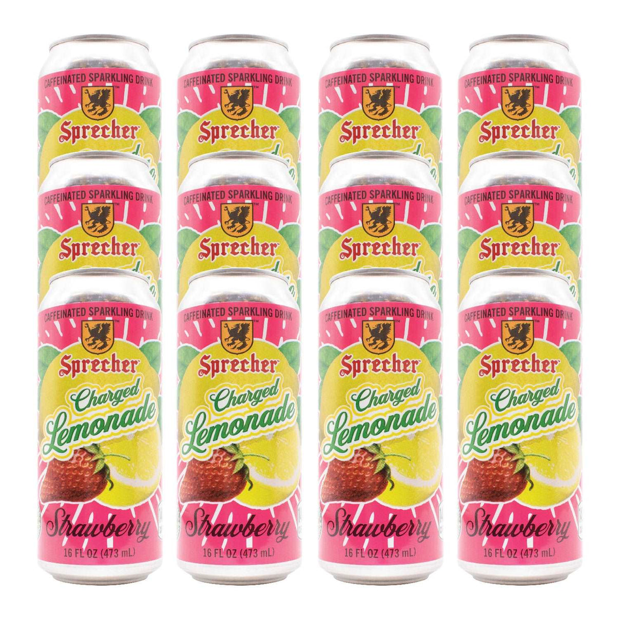 Strawberry Charged Lemonade Cans 12 Pack Sprecher Brewing Co.