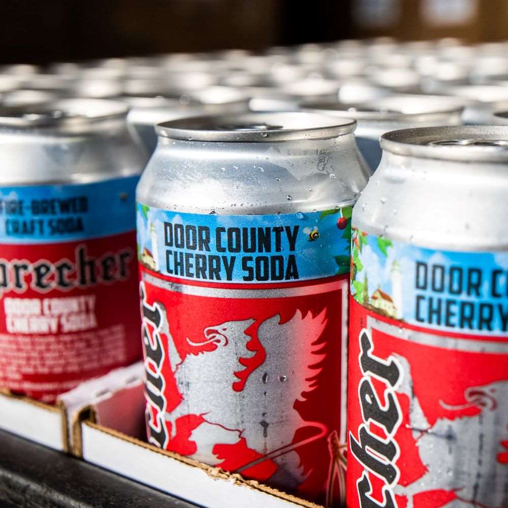 Door County Cherry Soda Cans