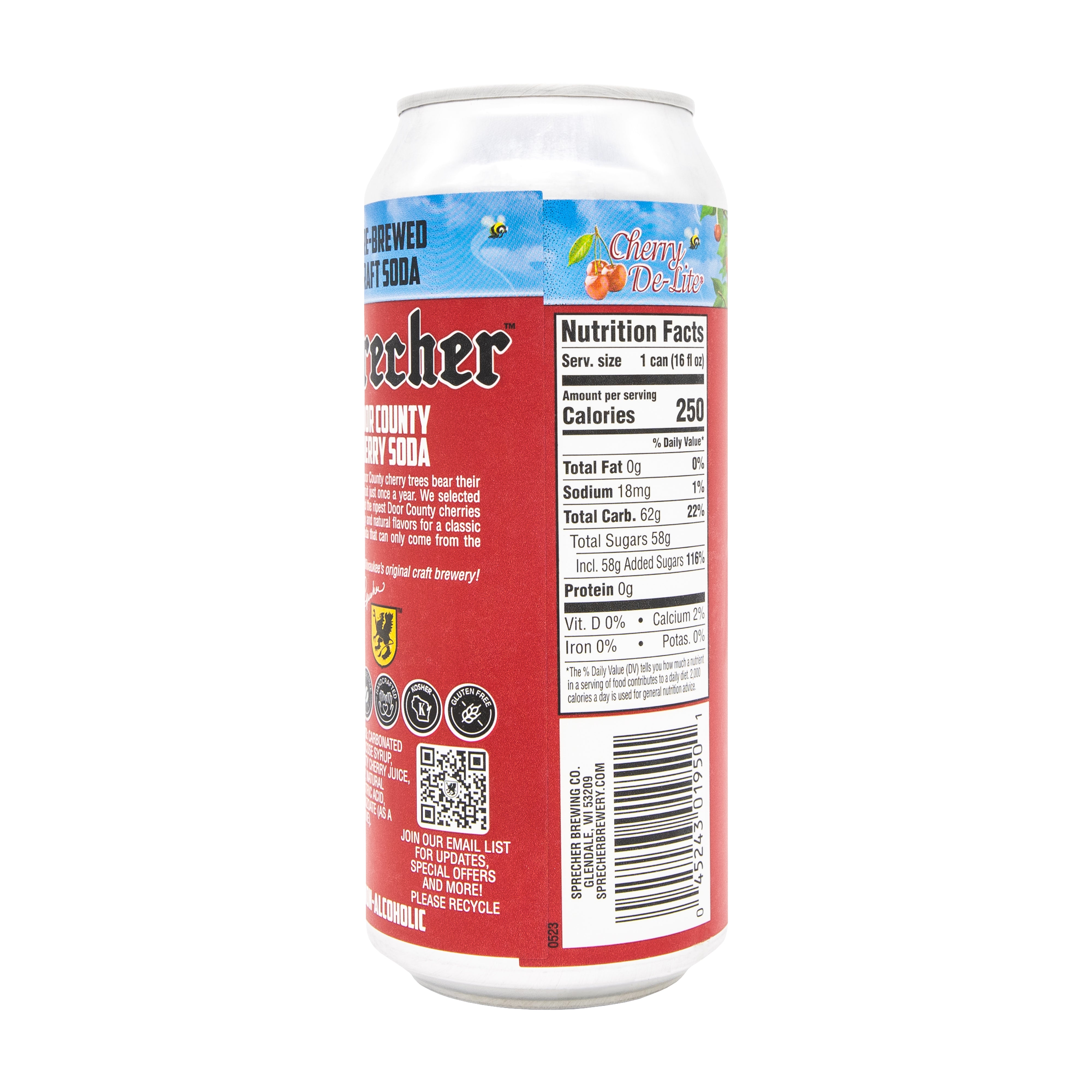 Door County Cherry Soda Cans | Sprecher Brewing Company
