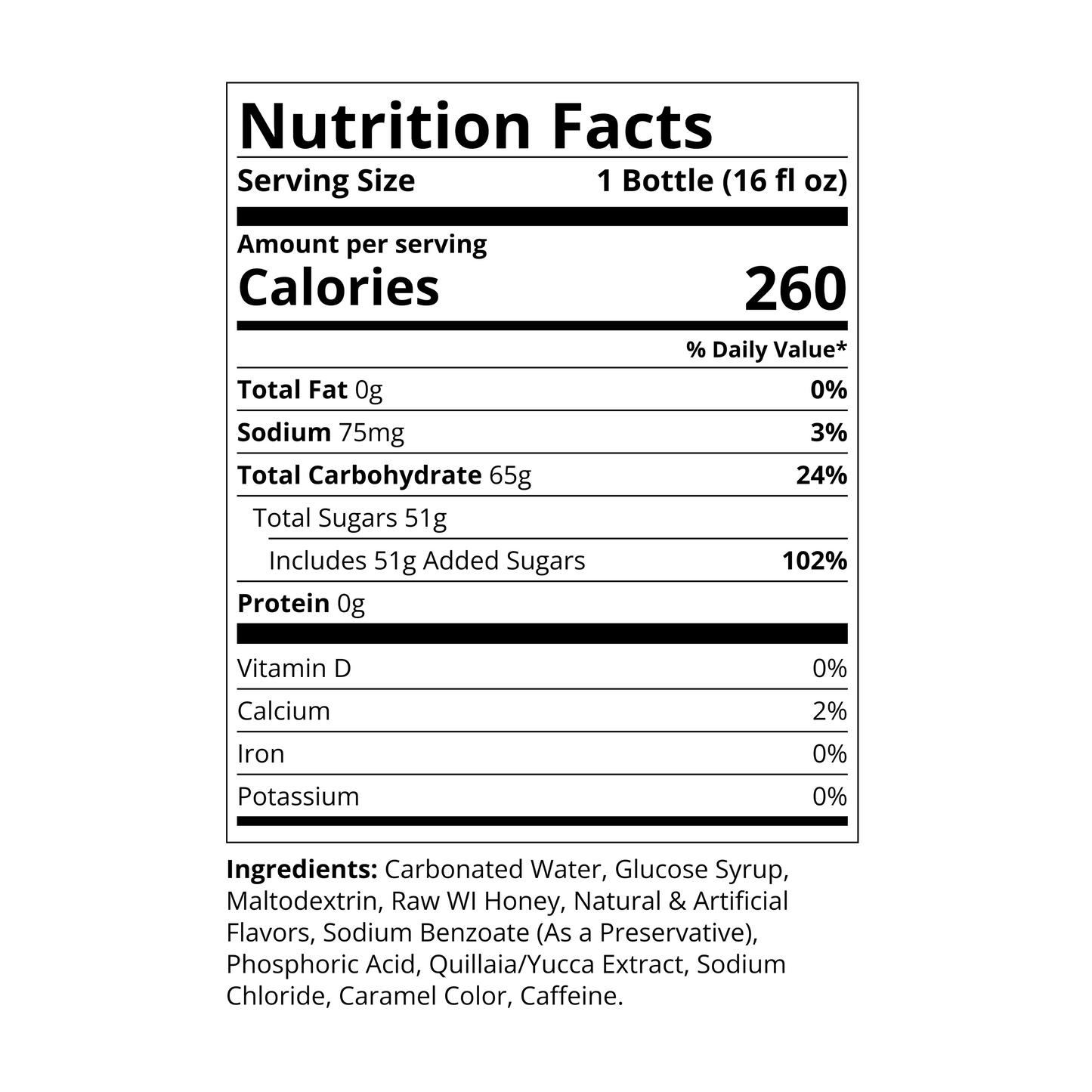 Energy Root Beer Soda