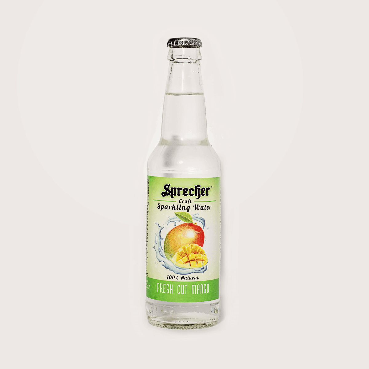 12oz bottle of Fresh Cut Mango Sparkling Water