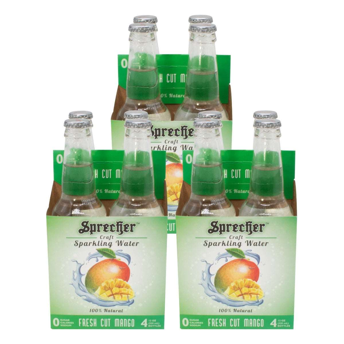 3 4-packs of Sprecher Fresh Cut Mango Sparkling Water