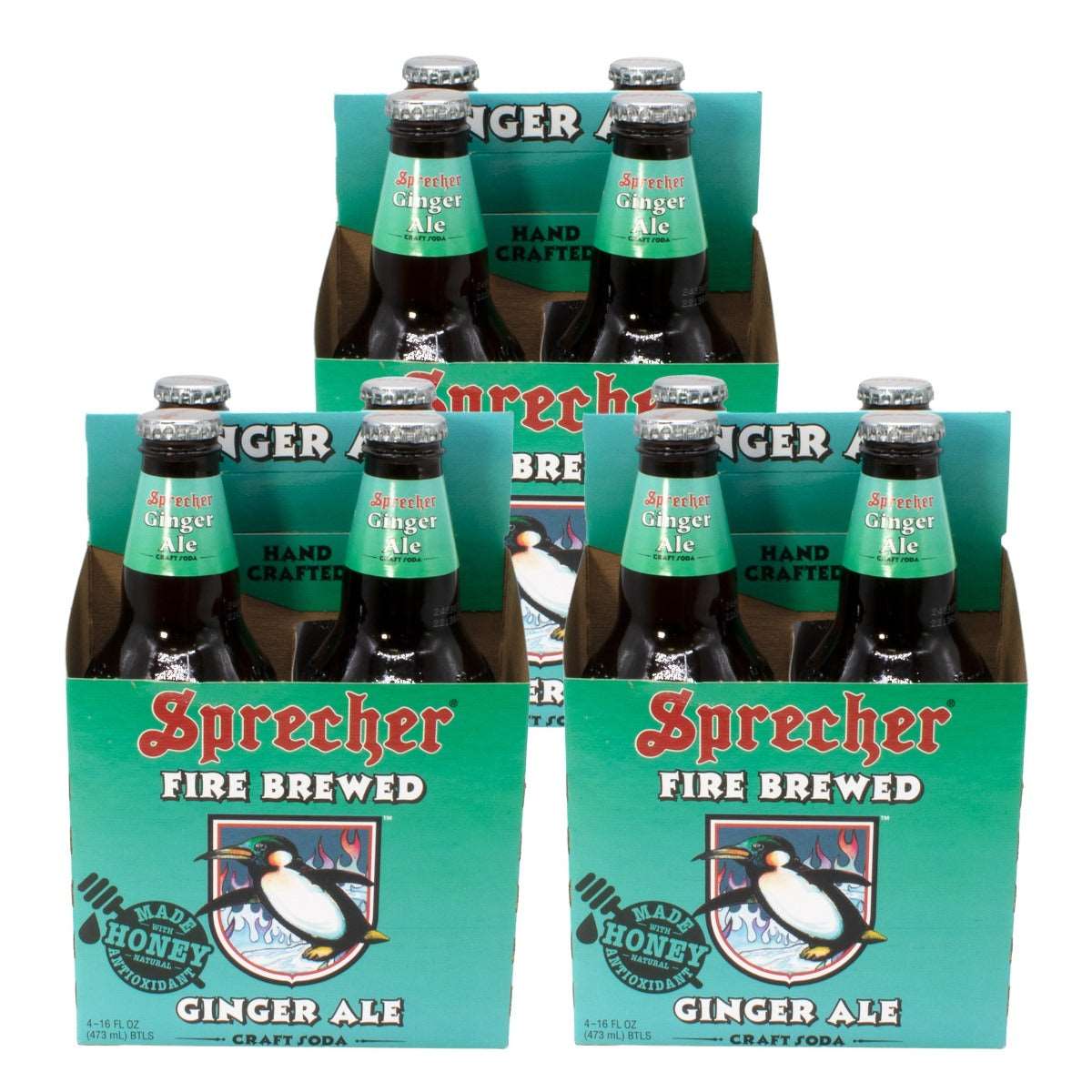 3 4-packs of Sprecher Ginger Ale