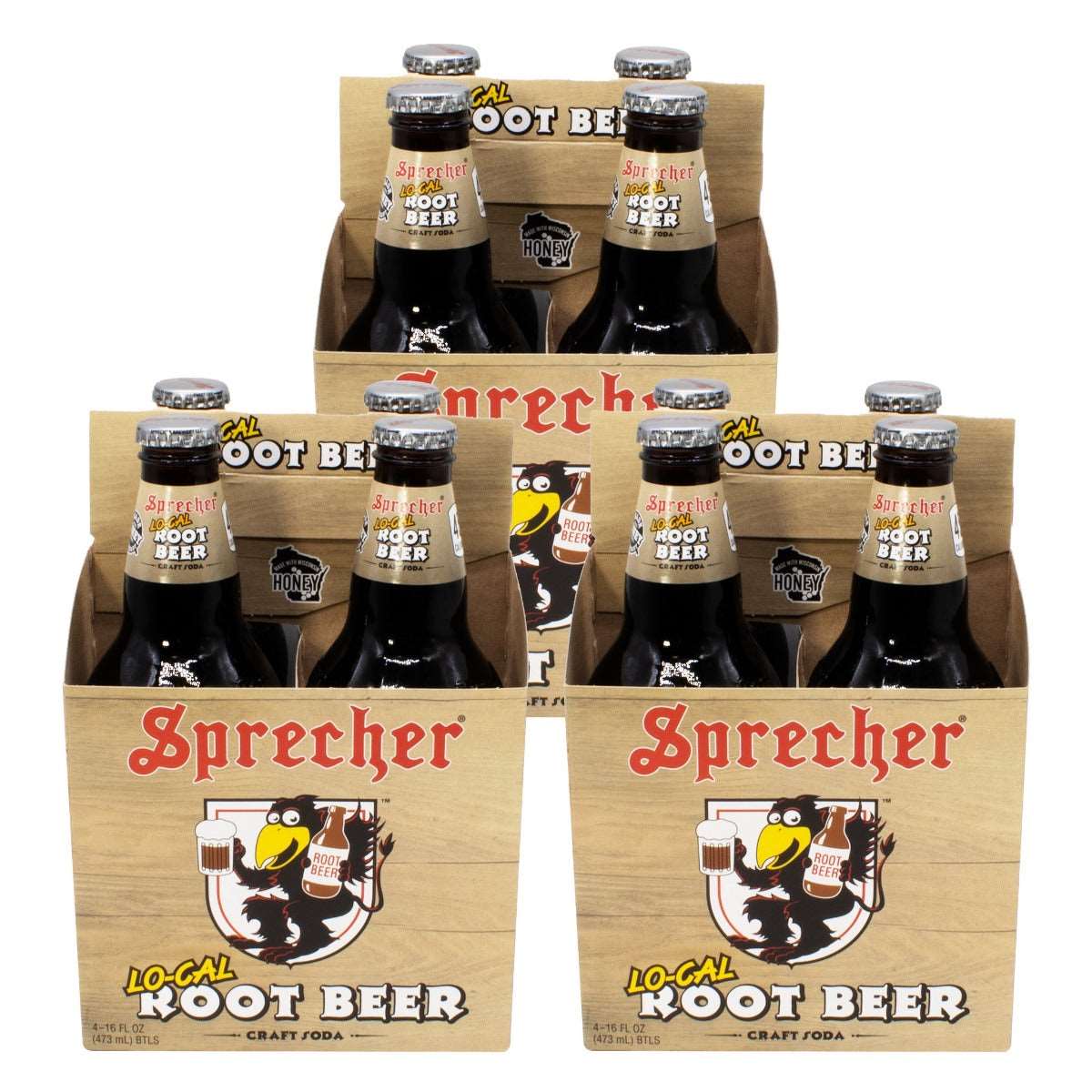 3 4-packs of Sprecher Lo-Cal Root Beer