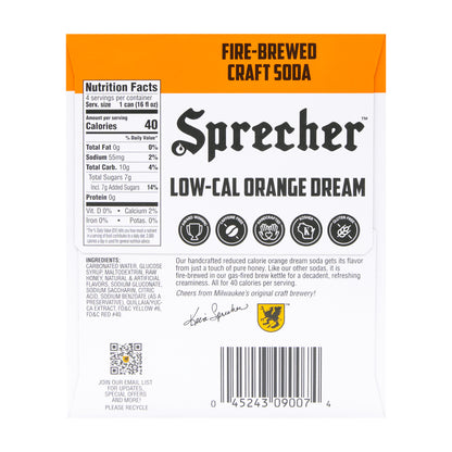 Low-Cal Orange Dream Soda