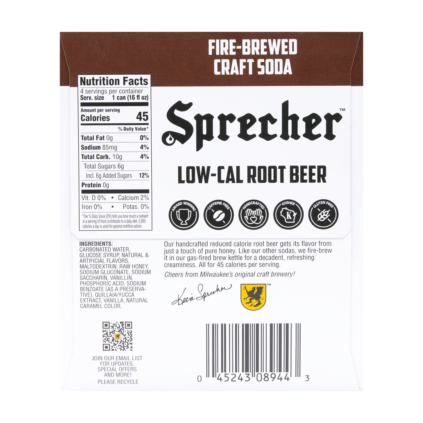 Low-Cal Root Beer Soda