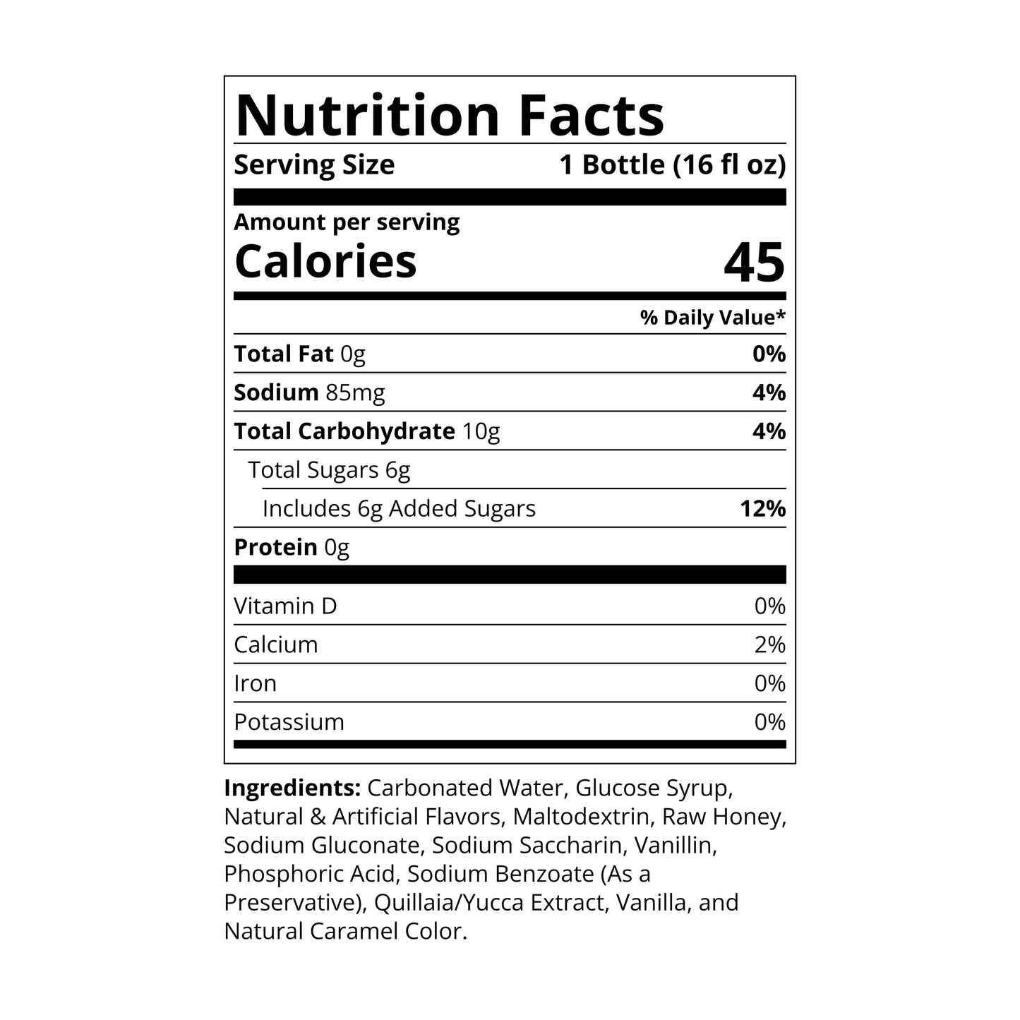 Low-Cal Root Beer Soda