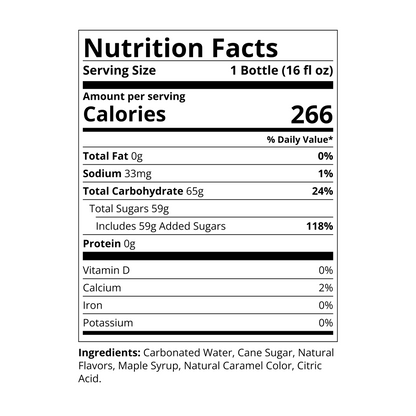 Maple Root Beer Soda