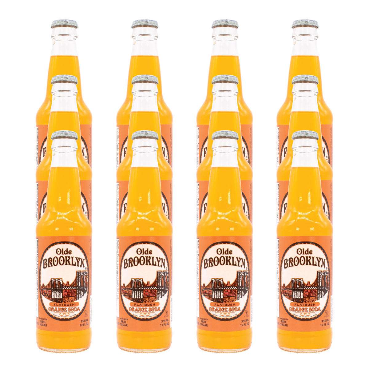Olde Brooklyn Flatbush Orange Soda 12 Pack