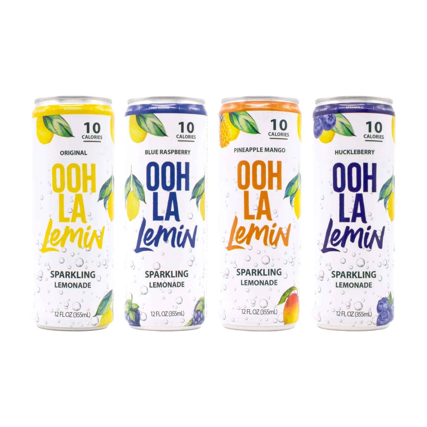 OOH LA Lemin Sparkling Lemonade Variety 12 Pack