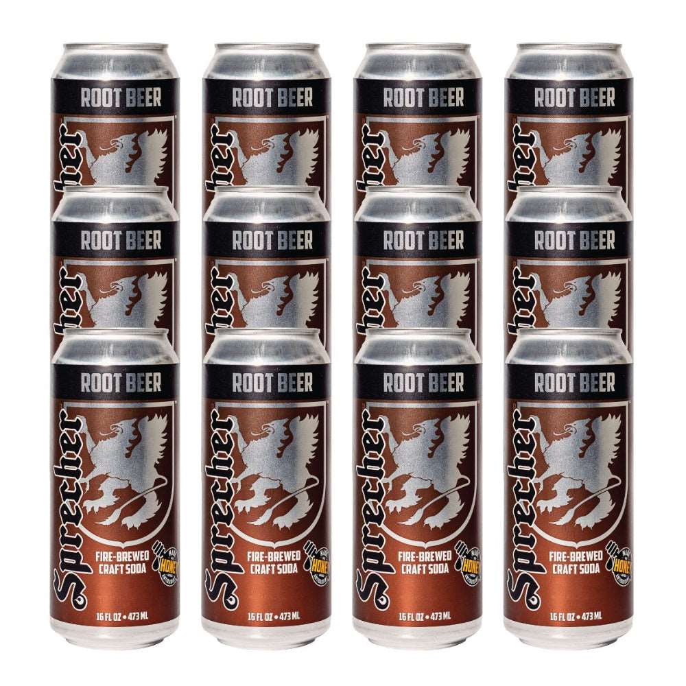 12 16oz Cans of Sprecher Fire-Brewed Craft Root Beer